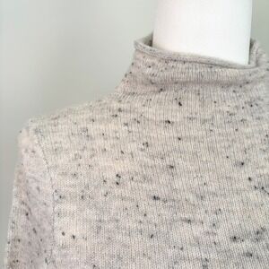 Madewell Women's XS Sweater Mock Neck Neutral Normcore Granola Girl Cabincore